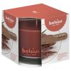Bolsius duftlys i glass oud wood.