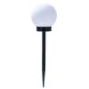 Solarlampe Kuppel hvit/sort