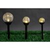 Solarlampe Kule klar/sort