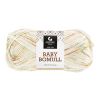 Baby bomull 50gr garnnøste 523-oransje/skarp grønn print