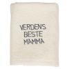 Håndkle med tekst offw mamma.
