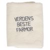 Håndkle med tekst offw farmo.