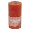 Bolsius Substainable kubbelys 13cm oransje.