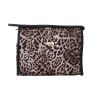 Clasic Toalettmappe til Dame Leopard Medium brun.