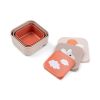 Snack box 3pk Dus rosa