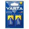 Varta Longlife batteri Power 9V - BL 2 standard.