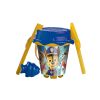 Paw Patrol blå sandslottbøtte med spade, sil, rive og former blå