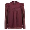 Gina bluse Burgunder