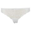 Amanda string truse ensfarget  2 pk Offwhite