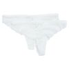 Amanda string truse ensfarget  2 pk Offwhite