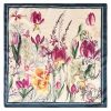 Olivia skjerf 70*70 cm Grønn-rosa