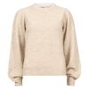 Elise strikkegenser med blonde Beige