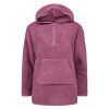 Oversize Hoodie Teddy Fleece Burgunder