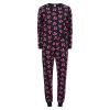 Sløyfe Pyjamas Sort-rosa