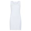 Singlet ekstra lang Hvit