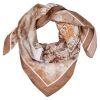 Skjerf Davina 70x70cm Brun