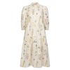 Kjole Ada Offwhite-blomstret
