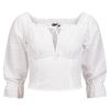 Oktoberfest bluse Theresa Hvit
