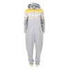 Vinterstjerne jumpsuit gråmelert-gul