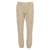 Lifetime cargobukse med strikk i livet beige