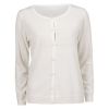 Lifetime Vivian cardigan i angoramiks med perleknapper hvit