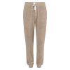 Meri pyjamasbukse i fleece gråbeige