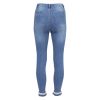 Camilla jeans med strassbånd blå