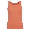 Tina rib top fersken