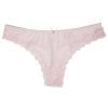 Ann  - String med blondekant rosa.