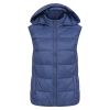 Lightweight vest med hette Blå