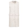 Quiltet vest sand.