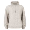 Hellen zip  pullover beige.