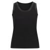 Lifetime Singlet med satengbånd sort.