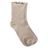 Glitter sokker beige