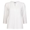 Bluse med knapper Britney Offwhite