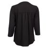 Bluse med knapper Britney Sort