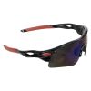 Sportsbrille sort/rød