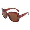 Solbrille Dame med steiner brun