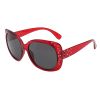 Solbrille Dame med steiner rød