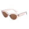 Solbrille Dame Oval brun