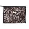 Clasic Toalettmappe til Dame Leopard Medium brun.