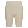 Lifetime Shorts ribbestrikket seamless lys beige.