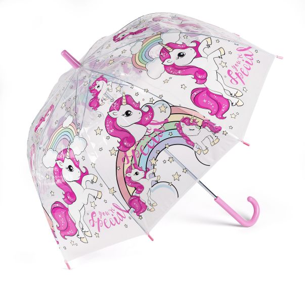Paraply Unikorn/transparent unikorn/tr