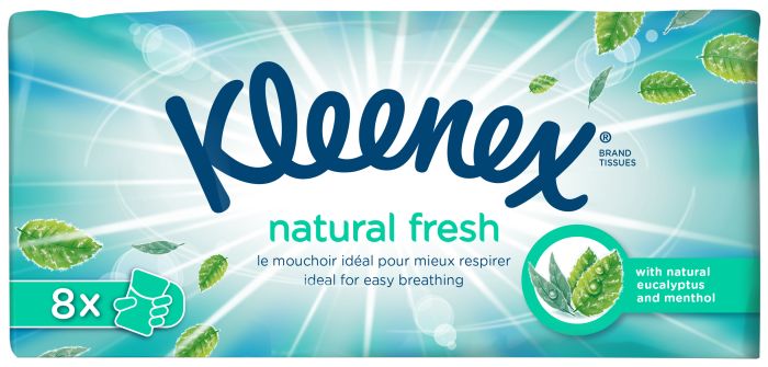 Kleenex Balsam Natural Fresh Lommetørkle menthol