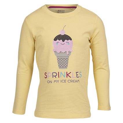 Kids Clothing topp langermet gul