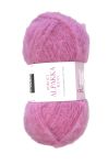 Gjestal Garn børstet alpakka blend - rosa sløyfe 50gr nøste rosa