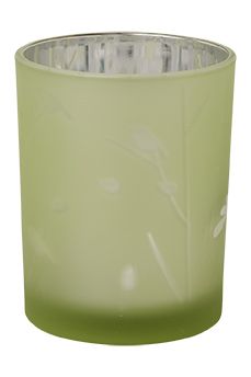 Lysglass grønn-fugl 12cm grønn