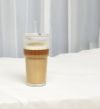 Glass med lokk og sugerør 300ml Ice Original