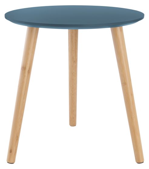 Rundt bord med treben blå