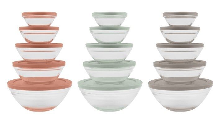 Day skåler i glass assortert